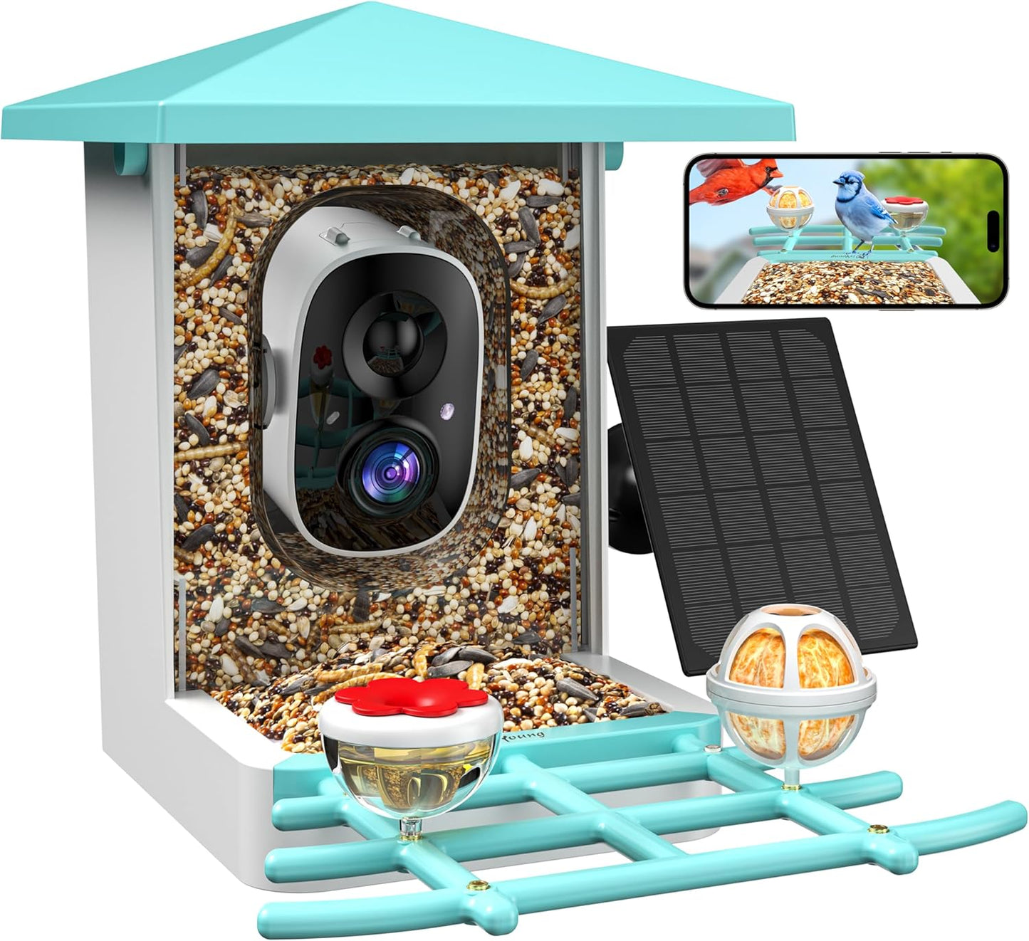 Smart Bird Feeder with Camera for Bird Lovers and Enthusiasts