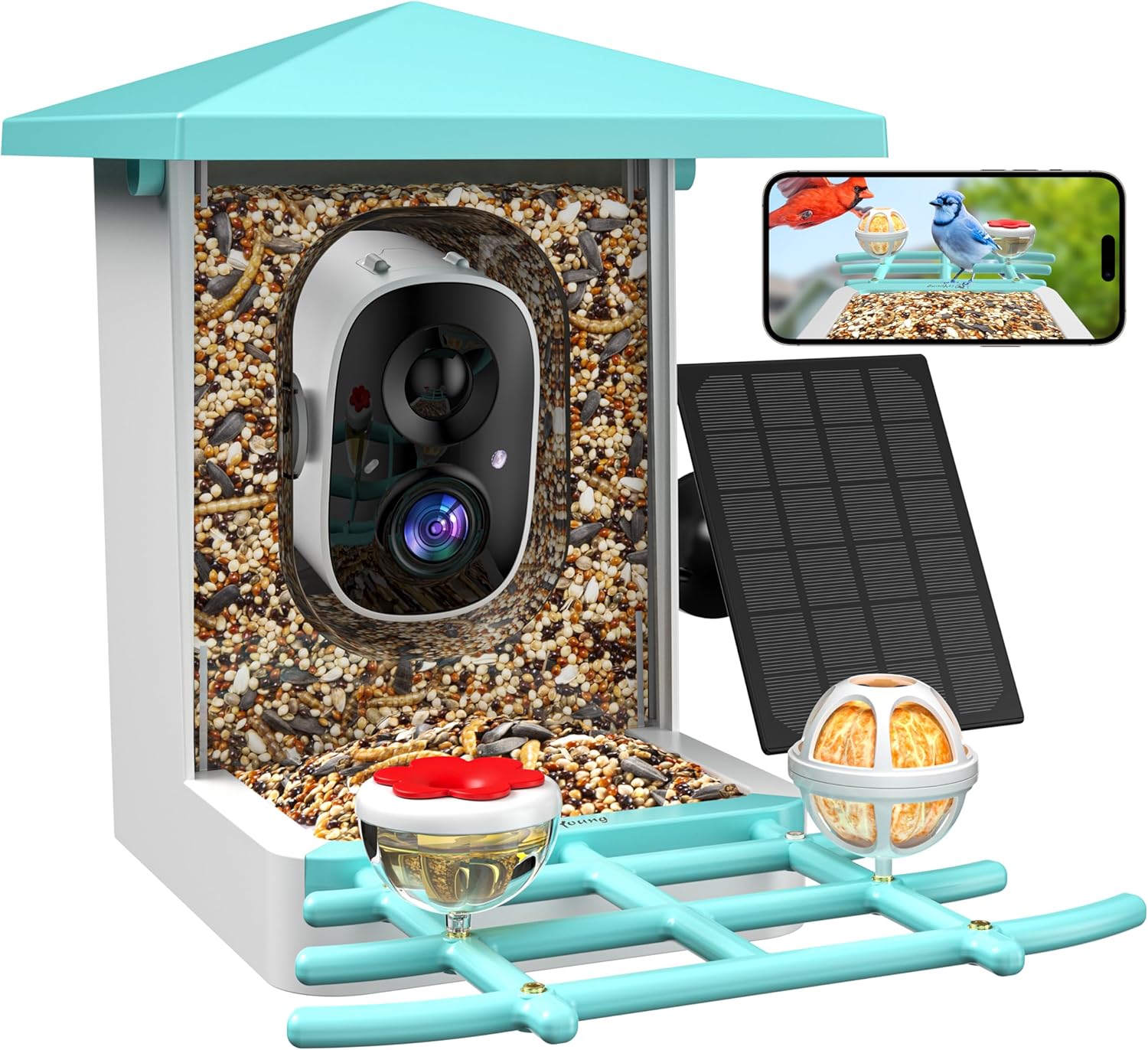 Smart Bird Feeder with Camera for Bird Lovers and Enthusiasts