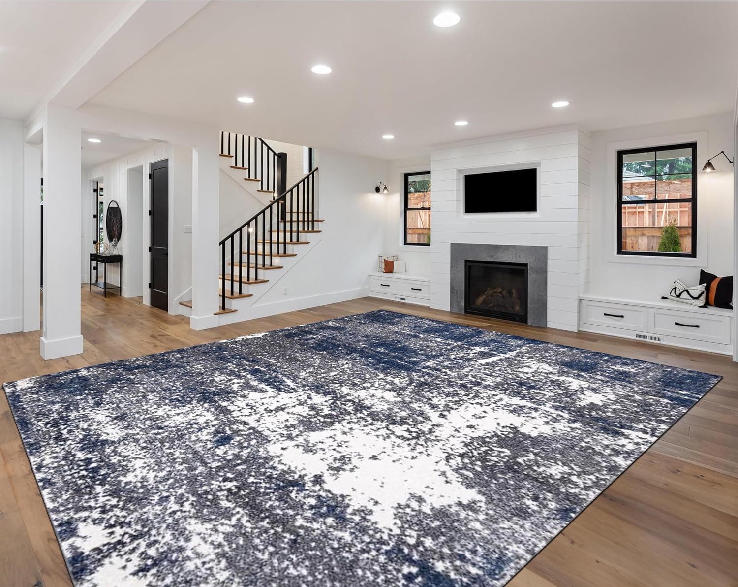 Keen Home Design Area Rugs - Non-Shedding Abstract 10x14