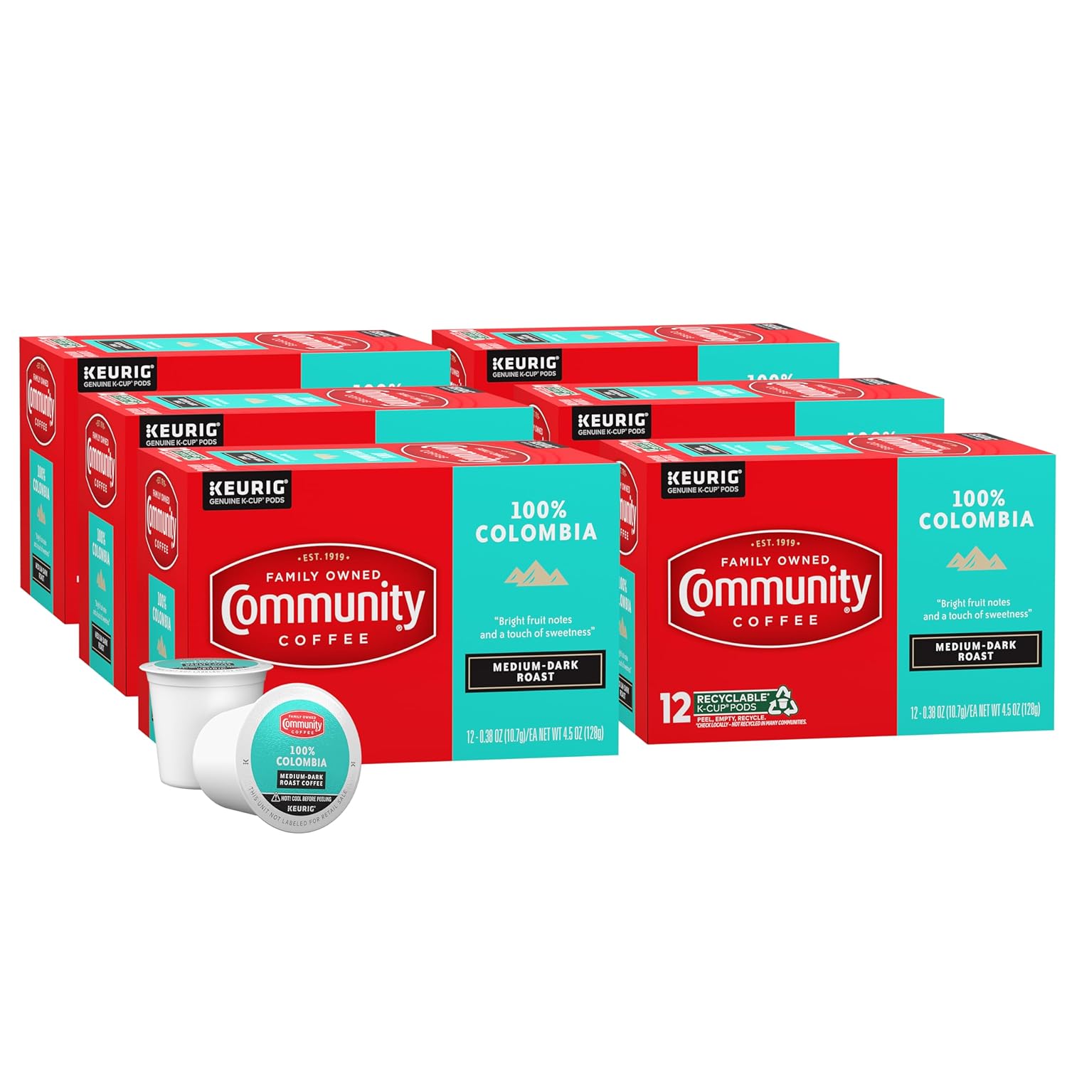 100% Colombia Coffee Pods for Keurig 2.0 - Medium Dark Roast