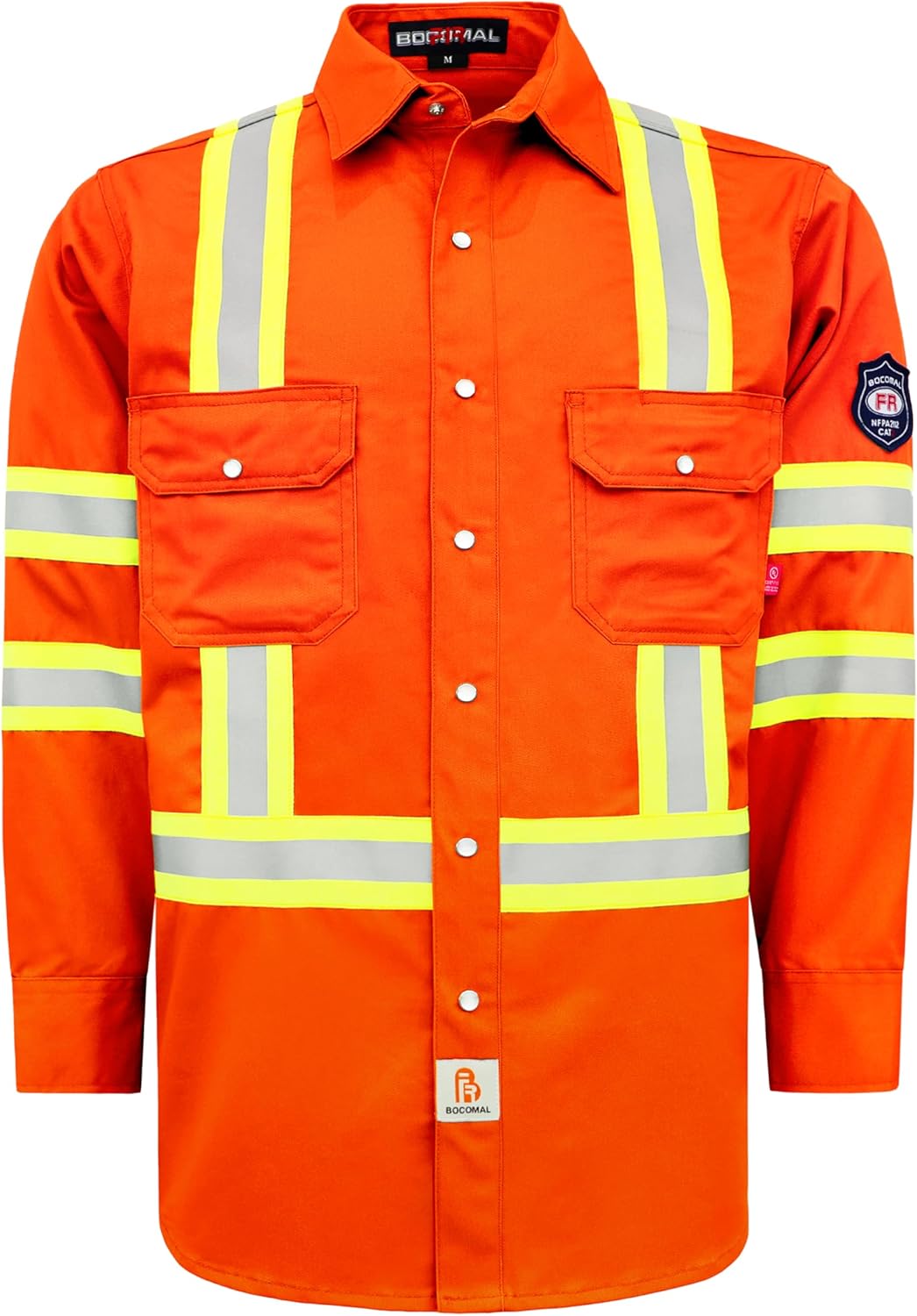 High Visibility Flame Resistant Shirt for Industrial Workers