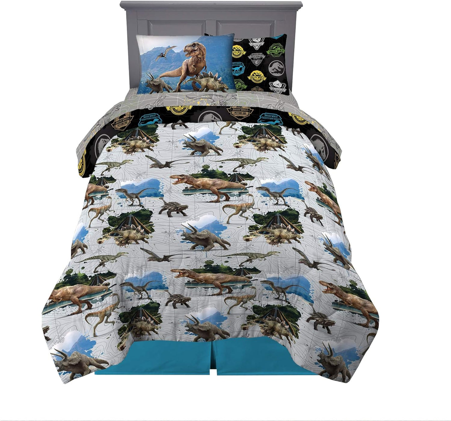 Jurassic World Kids Bedding Set with Comforter and Sheets