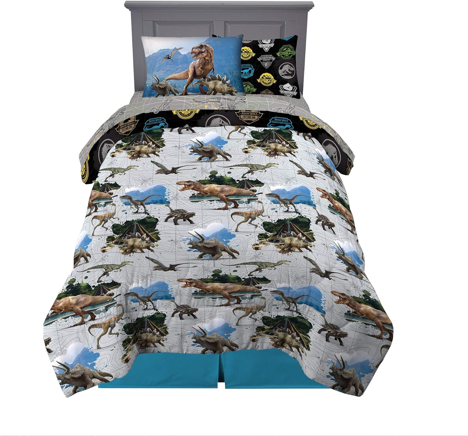 Jurassic World Kids Bedding Set with Comforter and Sheets