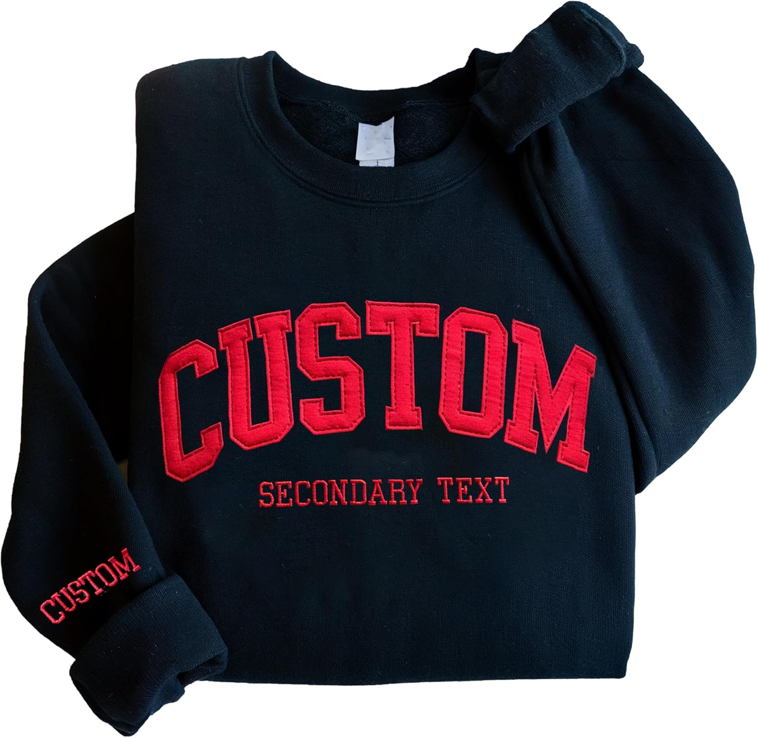 Personalized Felt Sweatshirt - Custom Embroidery