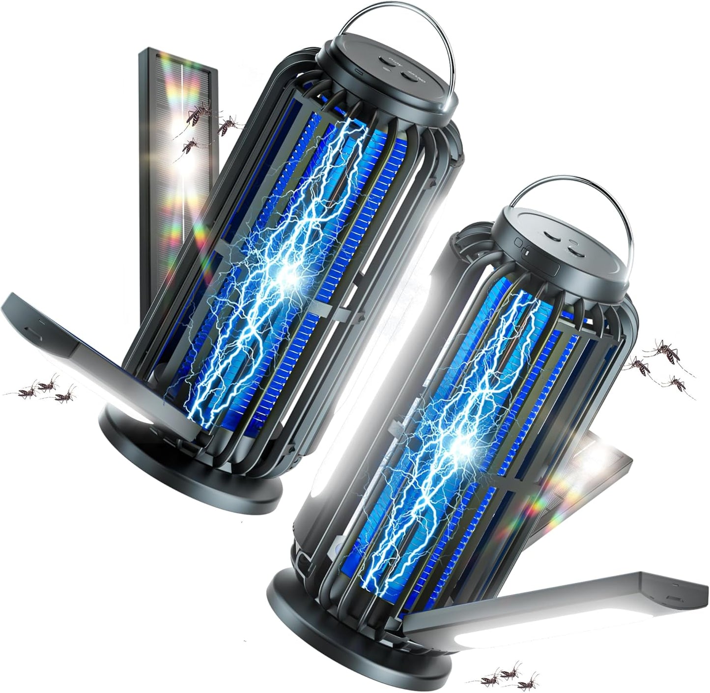 TYPEC Solar Bug Zapper 2 Pack with Triple Charging Panels