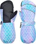 PAMAID Kids Waterproof Ski Mittens - Warm & Cozy