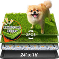 Dog Grass Pad with Tray by Hompet for Versatile Indoor Outdoor Use