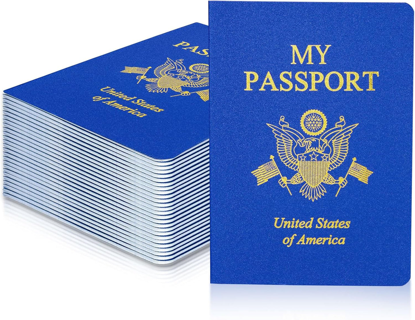 100 Pcs Blank Passport Notebook for Kids Travel Activities