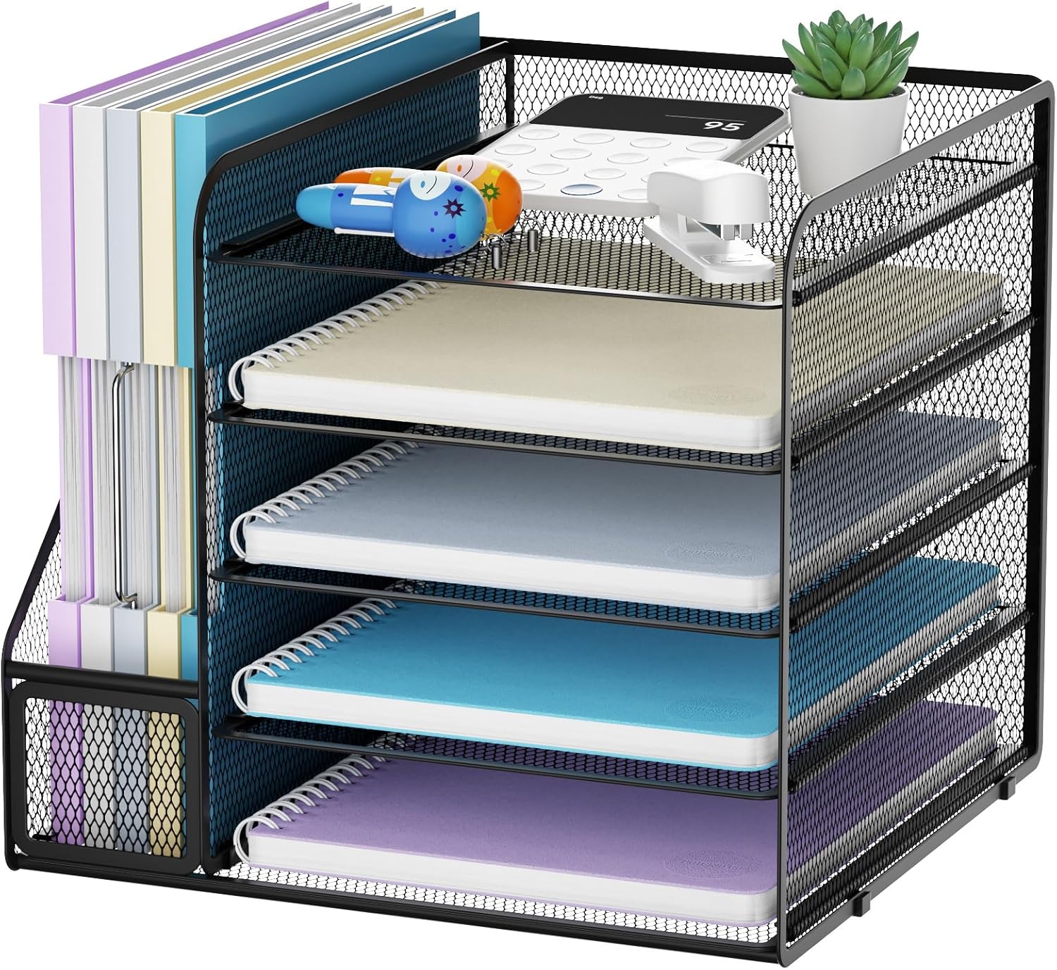 Marbrasse 5-Tier Desk Organizer: Declutter & Organize in Style!