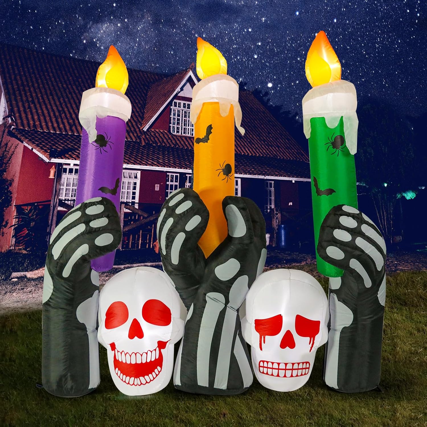 MUMTOP 6 Ft Inflatable Outdoor Halloween Decoration with LED Lights