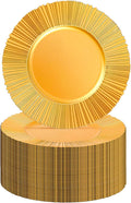 Matte Gold Charger Plates Bulk - Set of 100