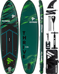 Flypark 11ft x 34in Inflatable Paddle Board - Stable Extra Wide SUP