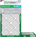 Filterbuy MERV 8 Dust Defense 18x36x1 Air Filters - Cleaner Air x2