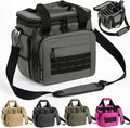 Pistol Range Pack Gun Bag - Lockable Double Layer Range Bag
