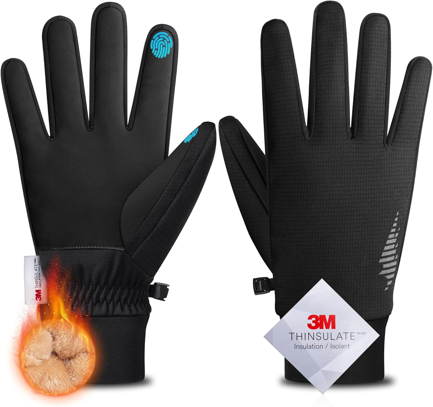 SIMARI Thermal Touchscreen Gloves - Stay Warm and Dry All Winter
