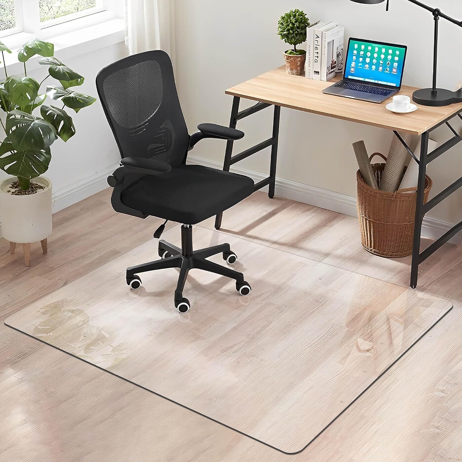 Crystal Clear Office Chair Mat for Carpet or Hardwood Floors