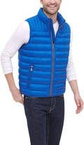 Tommy Hilfiger Men's Lightweight Packable Puffer Vest Jacket Clothing