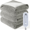Heated Blanket Electric Throw with 8 Heat Levels for Comfort