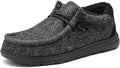 Bruno Marc Men's Slip-on Faux Fur Lined Loafers - Warm, Cushioned