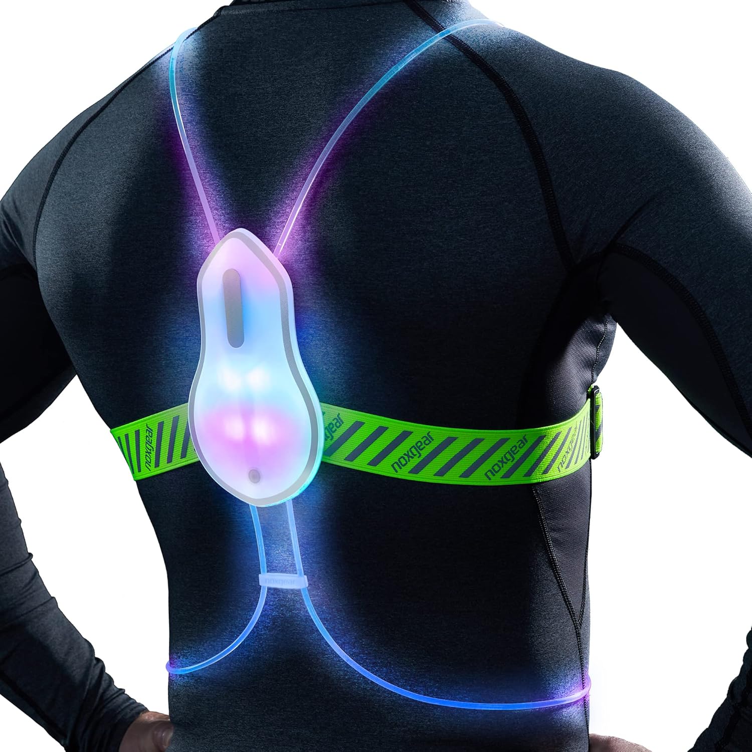 Noxgear Tracer2 Multicolor Light Up Running Vest for Safety