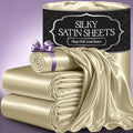 Satin Bed Sheets Twin Size - Luxurious Silky 3-Piece Set