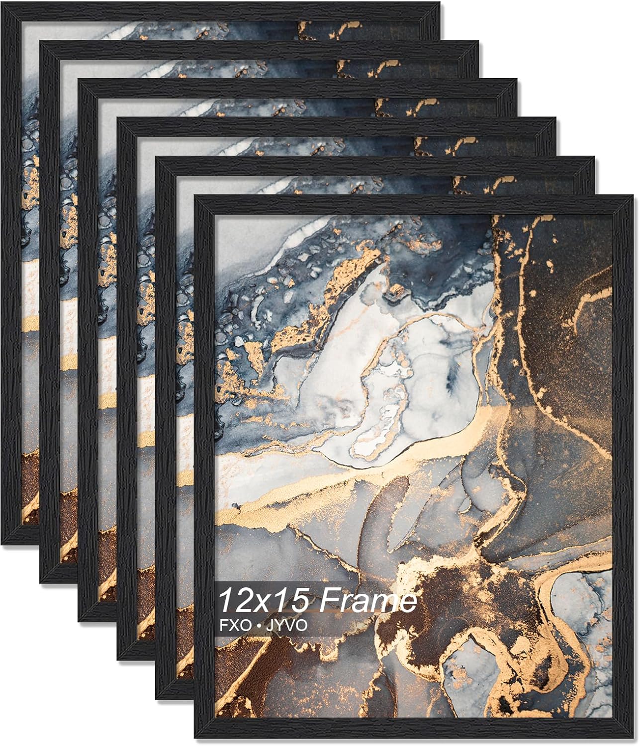 Engineered Wood 12x15 Picture Frame Set of 6 for Photos