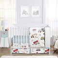 Construction Truck Baby Boy Crib Bedding Set - 4 Piece