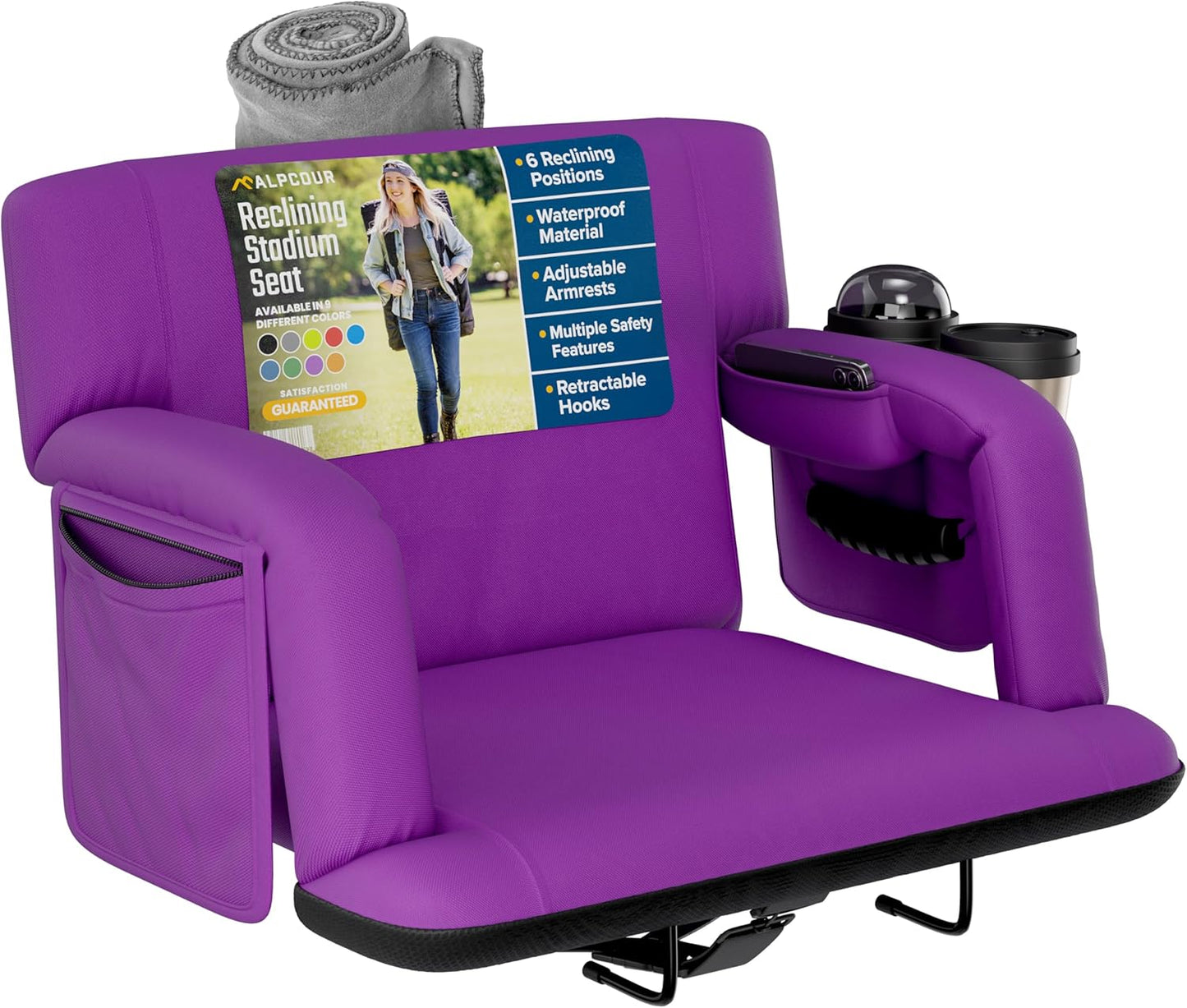 Reclining Stadium Seats with Back Support for Ultimate Comfort