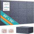 Large Cork Bulletin Board 48 in x 36 in Felt Tiles - Modular