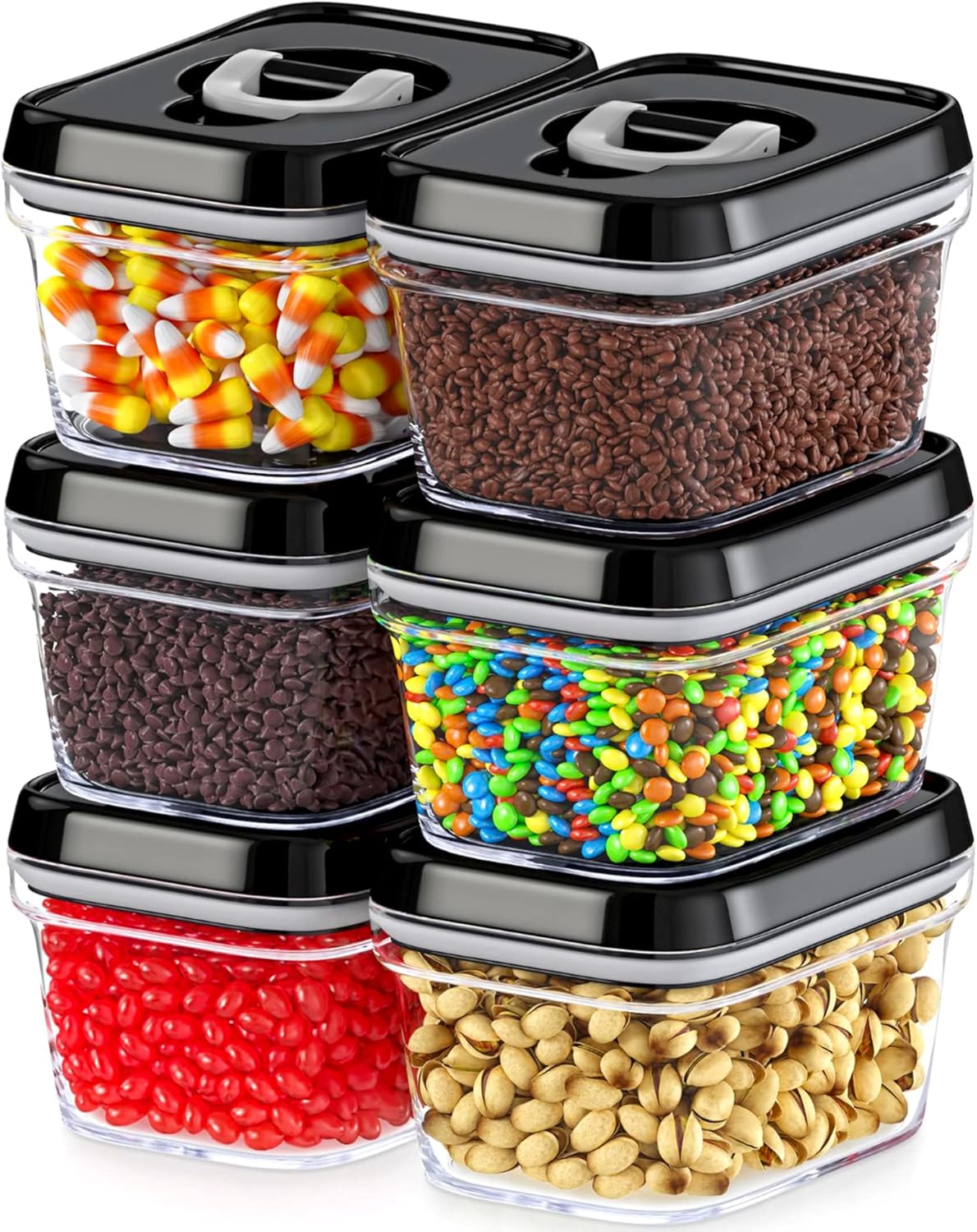 Mini Airtight Food Storage Containers Set of 6 for Freshness