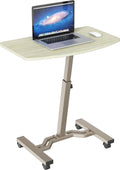 SHW Mobile Height Adjustable Laptop Rolling Cart 28-33in - Compact
