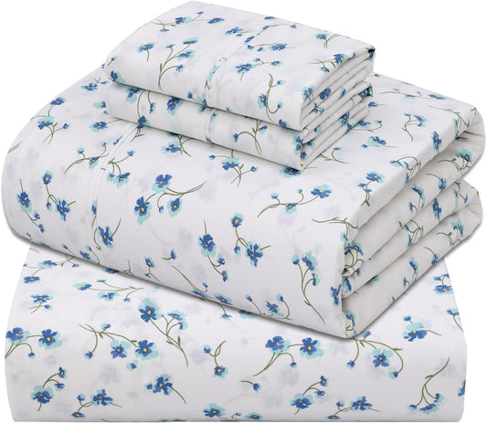 Cooling & Crisp Queen Size Percale Sheets Set by ZOYER