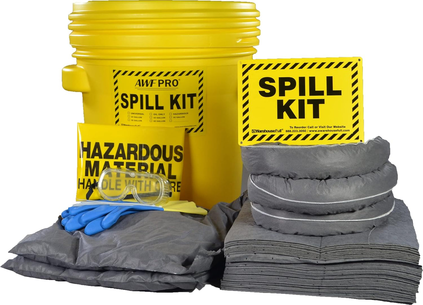 AWF PRO 20 Gallon Universal Spill Kit for Effective Cleanup