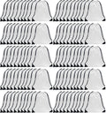 Drawstring Backpack Bulk 100 Pcs - White Draw String Gym Bags