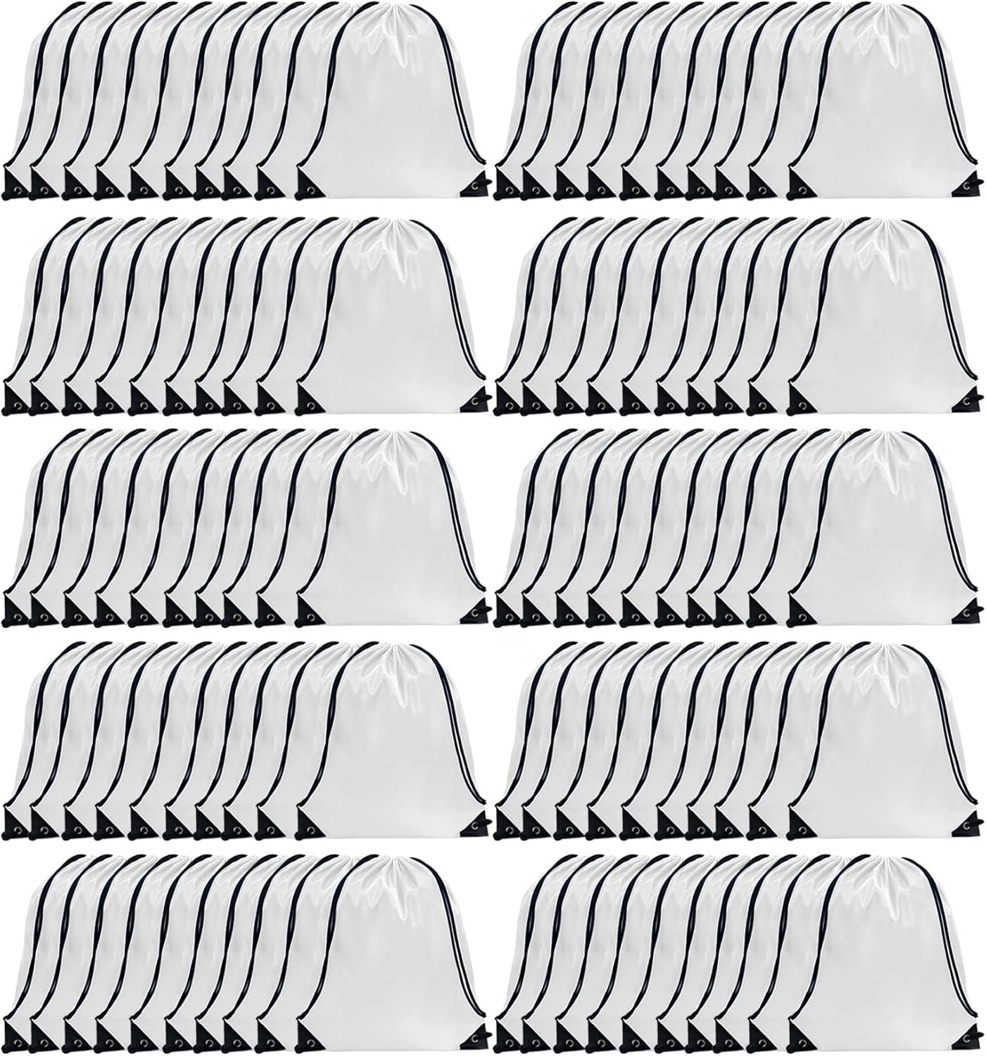 GoodtoU Drawstring Backpack Bulk - 100 Pcs Cinch Bags for All