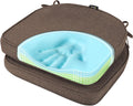 Gel Memory Foam Chair Cushions 17x16 Set of 2 - Heather Chestnut