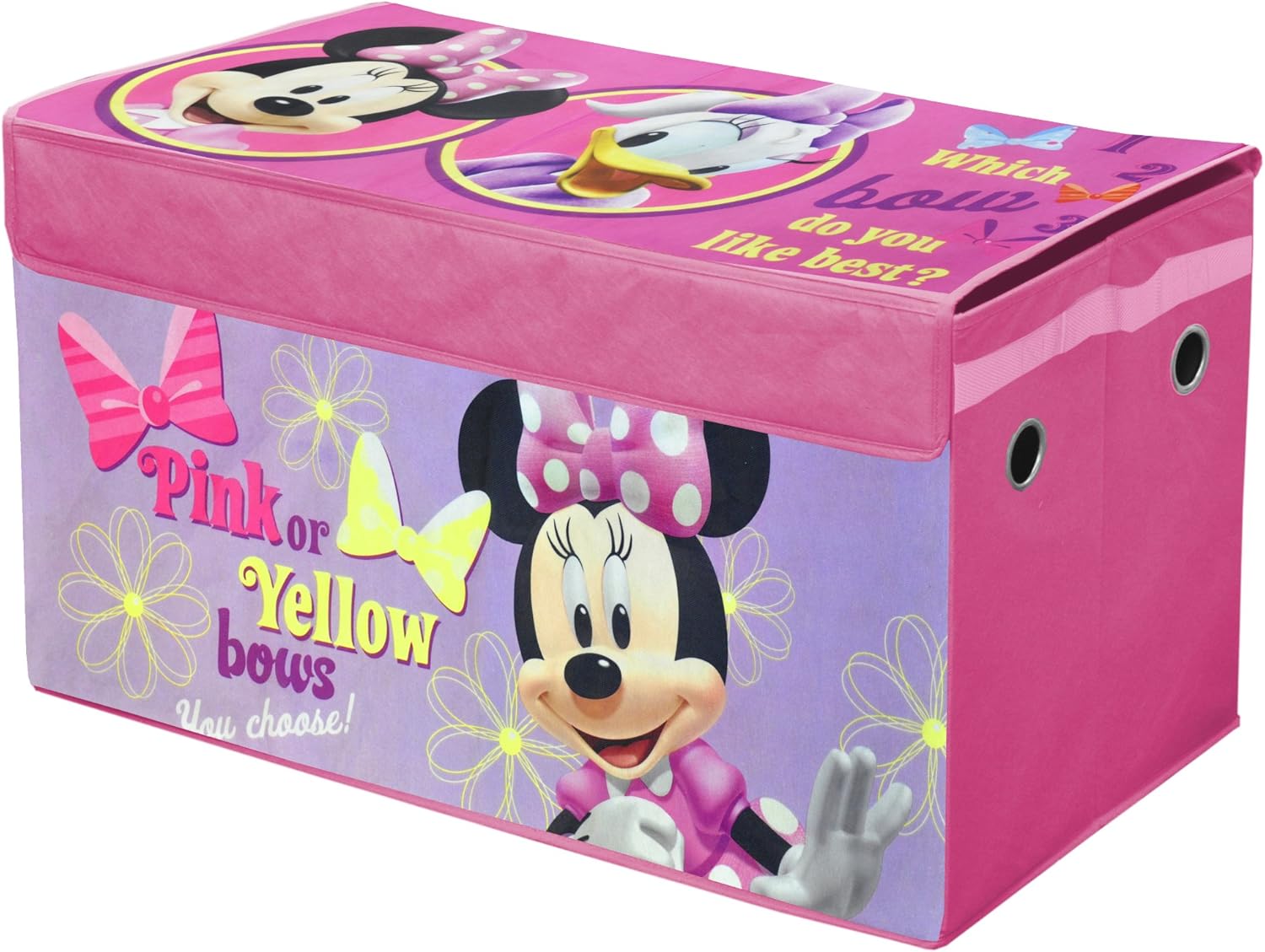 Minnie Mouse Collapsible Toy Storage Trunk for Kids' Rooms