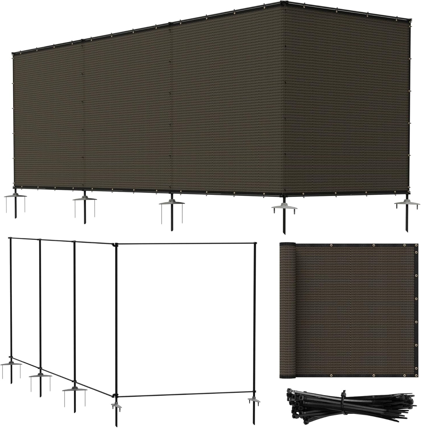 6ftx24ft Outdoor Privacy Screen for Dog Fencing and More