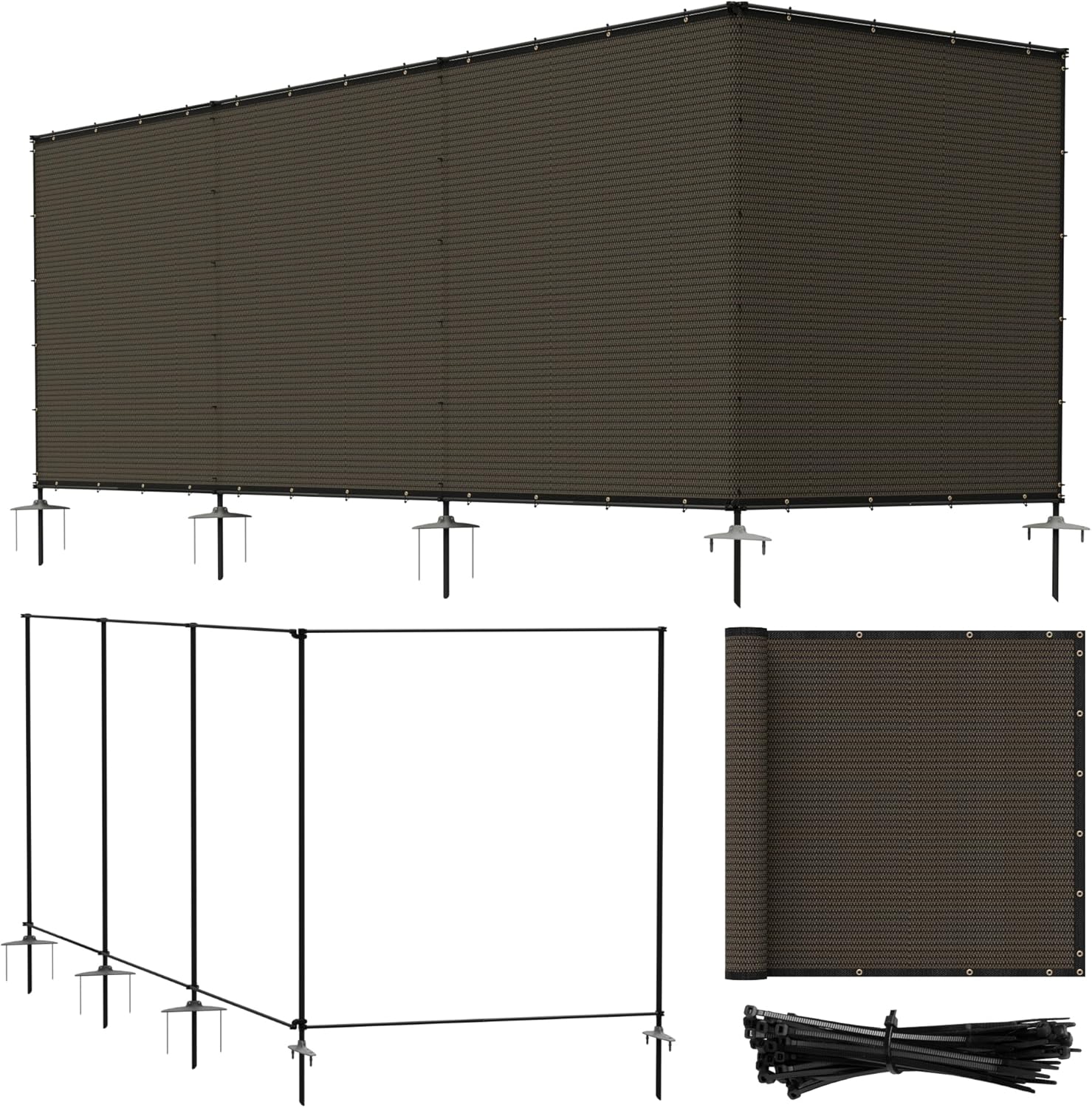 6ftx24ft Outdoor Privacy Screen for Dog Fencing and More