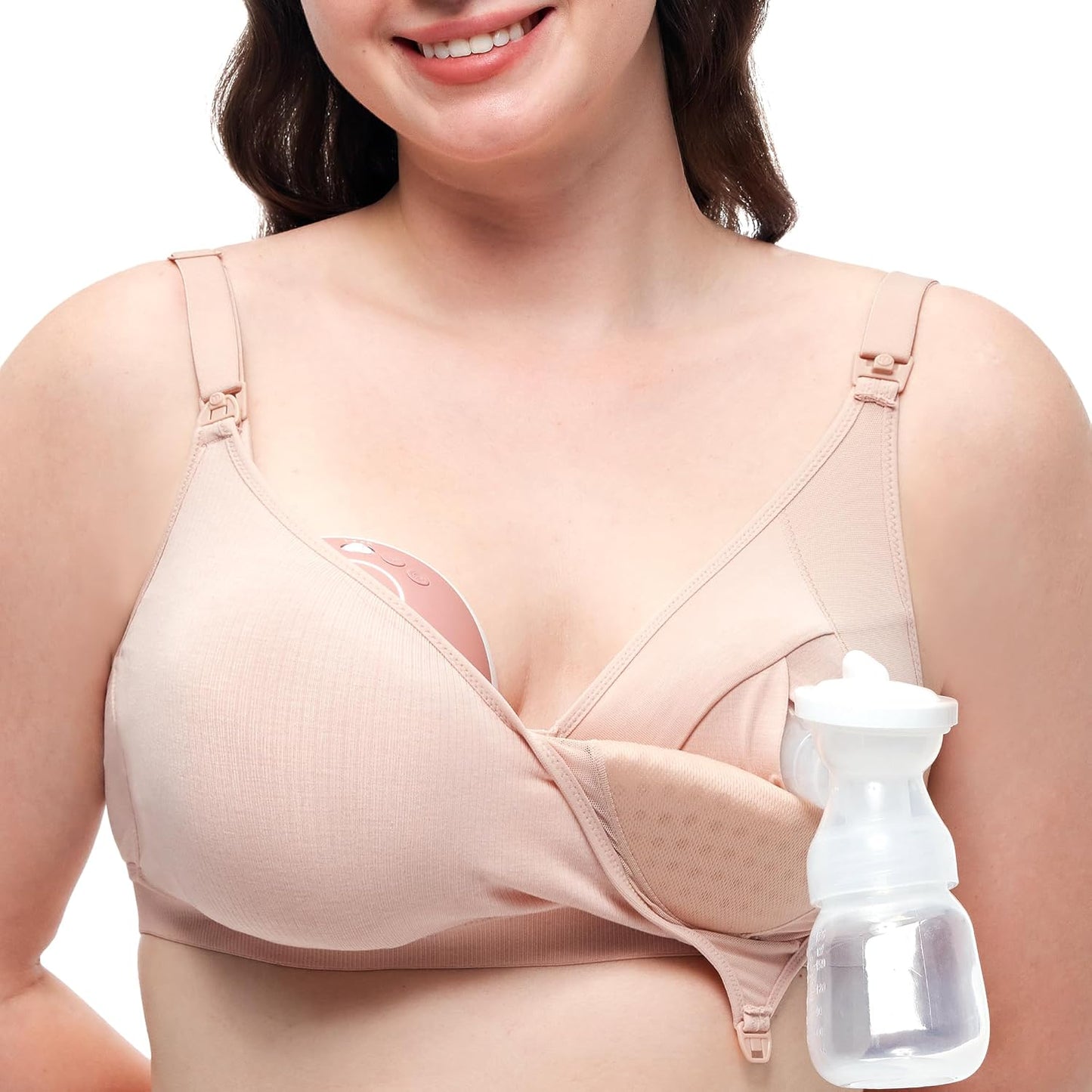 Momcozy Hands-Free Pumping Bra for Comfortable Breastfeeding