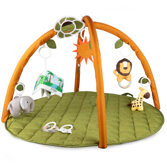 Jungle Baby Activity Mat with 8 Toys - SnapPea Baby