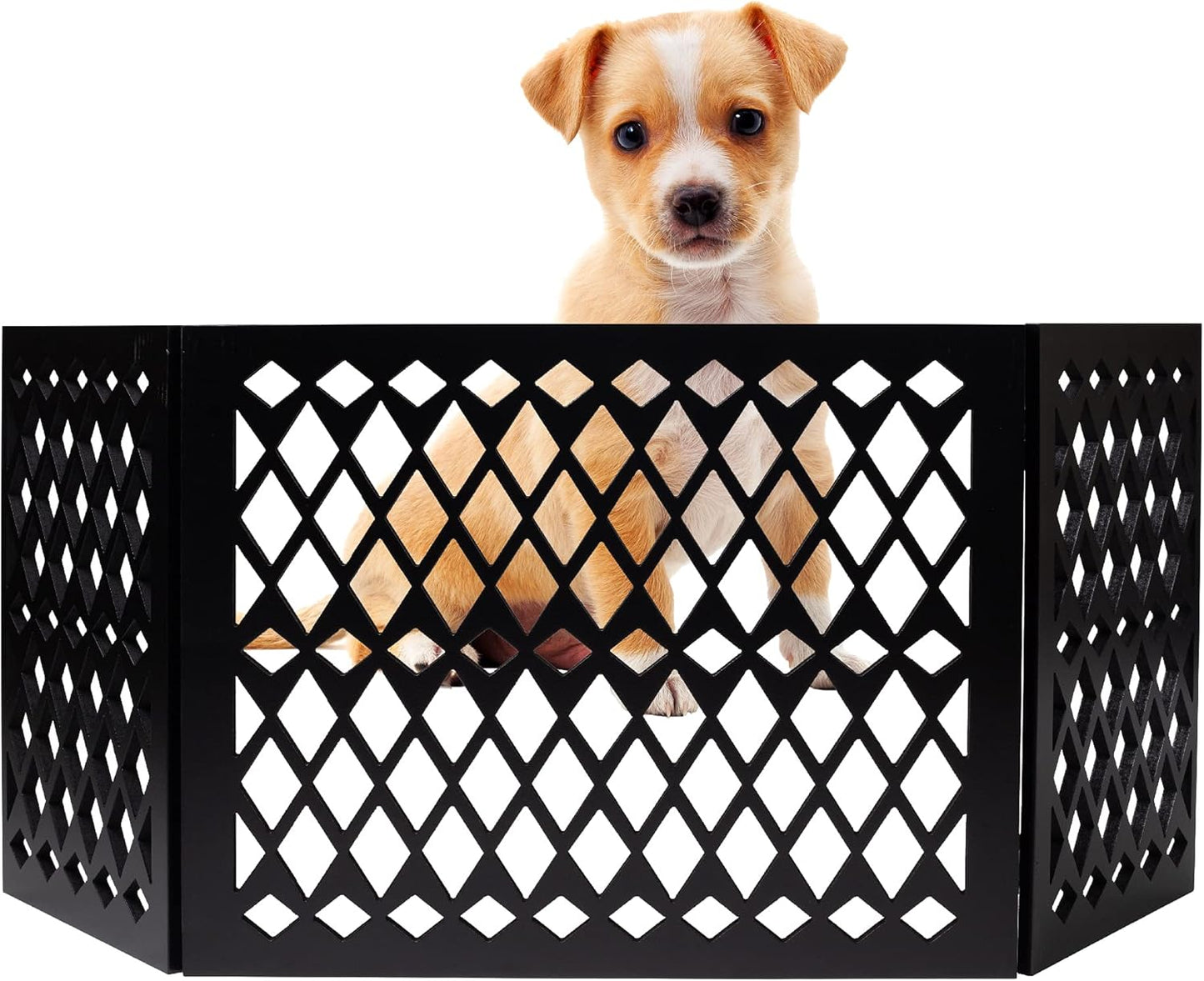 Free Standing Pet Gate for Small Dogs - No Assembly Required