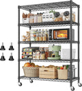 REIBII 73in H Storage Shelves 5-Tier Heavy Duty Wire Shelving Rack