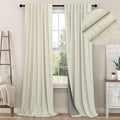 Blackout Curtains for Living Room and Bedroom - 2 Panel 84in