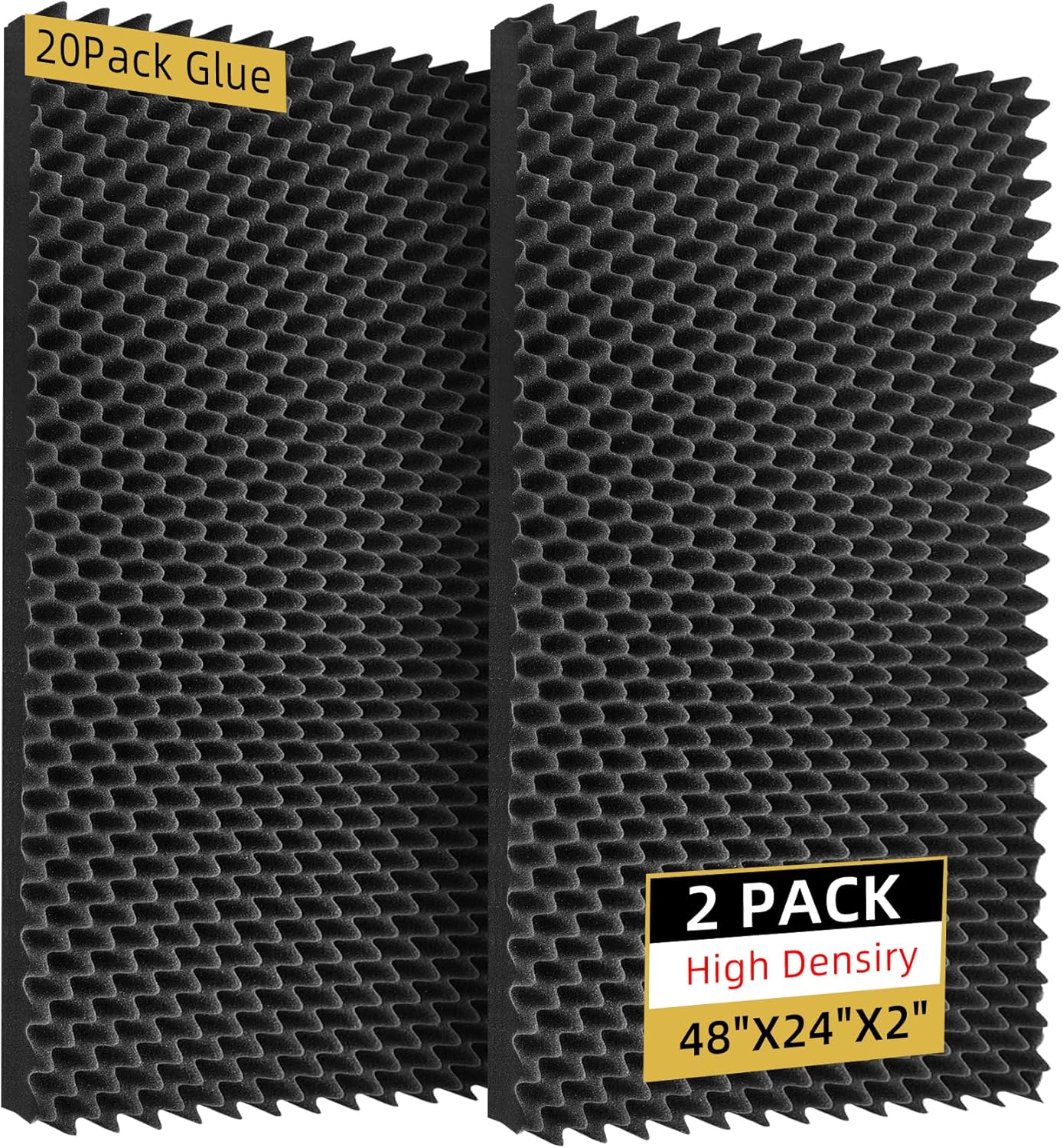 High Density Soundproof Foam Panels for Home Studio Use