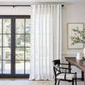 Linen Blend Curtain 108 inch Extra Long for Bedroom Living Room