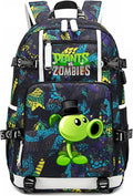 Blue Plants vs. Zombies Laptop Backpack 16in - Comfortable Canvas
