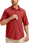 Men's Fishing Shirts with Zipper Pockets UPF 50 (Style 2Q6G)