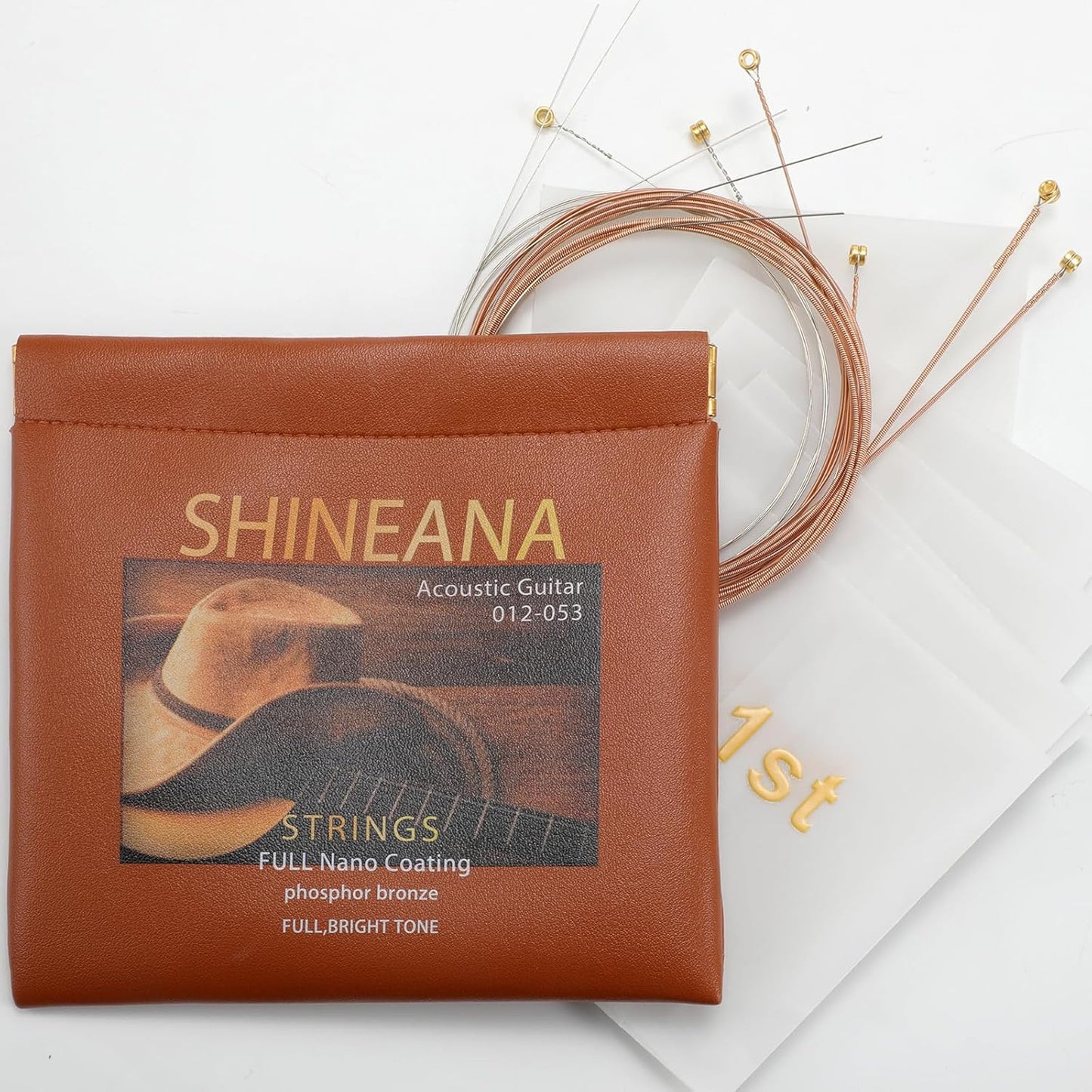 Nano Coated Phosphor Bronze Acoustic Guitar Strings - Soft & Gentle Sound