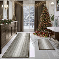 Bathroom Chenille Bath Mat Set 20 in x 60 in + 20 in x 32 in - Thick